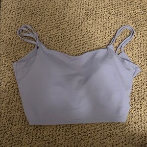 Lavender cross sports bra